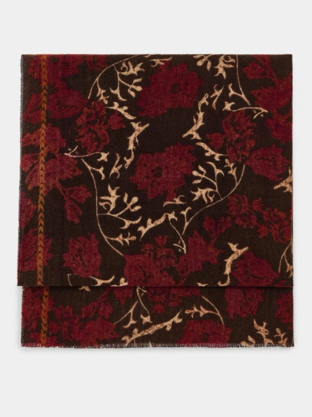 Zara printed scarf with frayed edges , 200 x 85 cm, multicolored